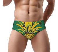 Fdfekgvplp Psych - Slip a triangolo da uomo, a vita bassa, con citazione sull'ananas, morbidi, traspiranti e assorbenti, taglie S-3XL, Nero, M