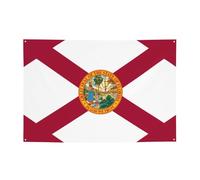 FDGBNM Bandiera della Florida vivace striscione per feste, 119,4 x 43,2 cm, resistente ai raggi UV, resistente allo sbiadimento, 4 occhielli, per uso interno ed esterno.