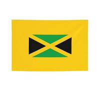 FDGBNM Bandiera della Giamaica Vibrant Party Banner 119,4 x 43,2 cm, resistente ai raggi UV, resistente allo sbiadimento, 4 occhielli, per uso interno ed esterno.