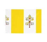 FDGBNM Bandiera Vaticana Vibrant Party Banner 119,4 x 43,2 cm, resistente ai raggi UV, resistente allo sbiadimento, 4 occhielli, per uso interno/esterno.