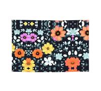 FDGBNM Bellissimi fiori colorati vivaci festone 119,4 x 43,2 cm, resistente ai raggi UV, non sbiadisce, 4 occhielli, per uso interno ed esterno.