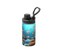 FDGBNM Bottiglia termica subacquea Coral Fish da 340 ml. Doppia parete, a prova di perdite, a prova di sudore, all'aperto e in viaggio.