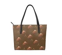 fdgbnm Chocolate Squares Cake Prints Borsa a mano da donna, borsa a tracolla grande in ecopelle.