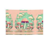 FDGBNM Festone con funghi da sogno, 119,4 x 43,2 cm, resistente ai raggi UV, resistente allo sbiadimento, 4 occhielli, per uso interno ed esterno.
