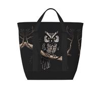 fdgbnm Late Night Owl - Borsa termica termica per il pranzo, grande capacità, da donna