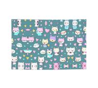 FDGBNM Simpatica piccola volpe vivace festone 119,4 x 43,2 cm, resistente ai raggi UV, resistente allo sbiadimento, 4 occhielli, per uso interno ed esterno.