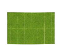FDGBNM Striscione per feste verde con prato vivace, 119,4 x 43,2 cm, resistente ai raggi UV, resistente allo sbiadimento, 4 occhielli, per uso interno ed esterno.