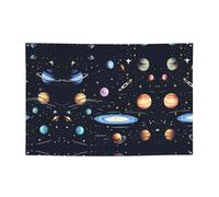 FDGBNM The Solar Family Vibrant Party Banner 119,4 x 43,2 cm, resistente ai raggi UV, resistente allo sbiadimento, 4 occhielli, per uso interno/esterno.