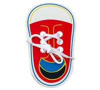 FDGGT 1 Tavola per Esercizi per Allacciare Le Scarpe, Giocattolo Educativo in Legno, Strumento per I Bambini per Imparare Ad Allacciarsi Le Scarpe, Giocattolo Creativo per Bambini