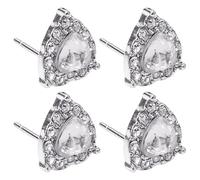 FDGGT 2 Paia di Orecchini A Forma di Cuore, Orecchini di Diamanti da Donna, Orecchini Semplici E alla Moda, Gioielli, Decorazioni per Orecchini