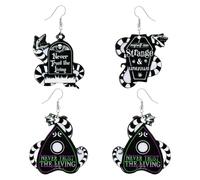 FDGGT 2 Paia di Orecchini A Forma di Serpente, Orecchini Acrilici, Orecchini di personalità Creativa, Orecchini Stile Punk, Accessori per Abbigliamento da Festa