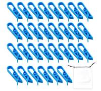 FDGGT 30 Fermagli per Bidone della Spazzatura E 1 Sacchetto di Stoccaggio, Supporto per Sacco della Spazzatura, Clip in Plastica Antiscivolo, Accessori per Bidone della Spazzatura