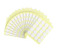 FDGGT 300 Pezzi Adesivi per Stoppini per Candele Strappabili A Mano, Adesivi Rotondi Bifacciali, Accessori per Candele Fai da Te, Adesivi Attaccati alla Base