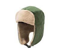 FDGGT Cappello in Cotone Termico Verde Militare da 1 Pezzo, Cappello di Protezione dell'Udito, Cappello da Sci, Cappello da Pilota, Cappello Morbido E Caldo, Forniture Termiche Invernali