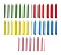 FDGGT Confezione da 100 Pennelli Colorati per Graffiare, Pennelli Creativi, Pennelli per Bambini, Pennelli in Legno, Strumenti per Graffiare Fai da Te