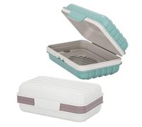 FDGGT Confezione da 2 Portasapone Portatile, Portasapone da Viaggio, Portasapone A Tenuta Stagna, Portasapone di Scarico, Forniture per Il Bagno