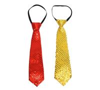 FDGGT Cravatte Da Uomo In 2 Pezzi, Cravatte Con Paillettes, Adatte Per Spettacoli Teatrali E Feste, Accessori Di Abbigliamento