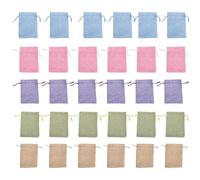 FDGGT Mini Sacchetti per Riporre 30 Pezzi, Sacchetti Regalo, Sacchetti per Caramelle, Sacchetti per Gioielli, Sacchetti con Coulisse