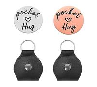 FDGGT Monete in Acciaio Inossidabile da 2 Pezzi E Scatole Portaoggetti da 2 Pezzi, Monete in Metallo Incise su Due Lati, Monete in Metallo Regalo, Monete in Metallo Creative