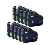 FDhRyTF 10/5PCS LB-200BK MK-RS100B PT-200BK Cartuccia d'inchiostro compatibile con i modelli di stampante Mk2600 Mk2500 Mk2100 Mk2000 Mk1500 Mk1100 Mark 1 Pro M-11C M-1STD(LB-200BK 10pcs)