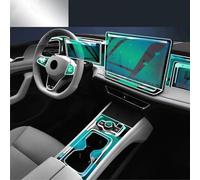 FDHWINGI Pellicola protettiva in TPU trasparente per console centrale interna dell'auto, antigraffio, accessori per Volkswagen Tiguan L Pro VW 2024 2025