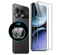 FDHYFGDY 2+2 Pezzi per Oneplus Nord 4 5G Vetro temperato, Protezione Fotocamera e Proteggi schermo secondario Vetro, durezza 9H, antibolle, Pellicola Protettiva per Oneplus Nord 4 Vetro
