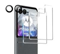 FDHYFGDY 2 pezzi Pellicola Protettiva per Motorola Razr 60/50/50s Vetro Temperato, 2 pezzi di pellicola in vetro per fotocamera, durezza 9H, protezione schermo antigraffio e senza bolle