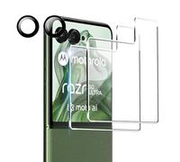 FDHYFGDY 2 pezzi Pellicola Protettiva per Motorola Razr 60 Ultra/50 Ultra Vetro Temperato, 2 pezzi di pellicola in vetro per fotocamera, durezza 9H, protezione schermo antigraffio e senza bolle