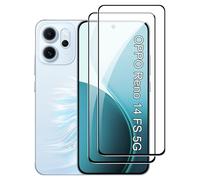 FDHYFGDY 2 pezzi Pellicola protettiva per Oppo Reno 14F/Reno 14 FS (5G/4G) vetro temperato, pellicola protettiva vetro, durezza 9H, protezione schermo HD anti-bolle