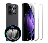FDHYFGDY 2 pezzi per Oppo Reno 13 F/FS 5G/4G Pellicola protettiva per vetro temperato,2 pezzi di pellicola in vetro per fotocamera,durezza 9H,protezione schermo antigraffio e senza bolle