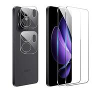 FDHYFGDY 2 pezzi per Oppo Reno 13 F/FS 5G/4G Pellicola protettiva per vetro temperato,2 pezzi di pellicola in vetro per fotocamera,durezza 9H,protezione schermo antigraffio e senza bolle