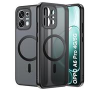 FDHYFGDY Cover Magnetica per OPPO A6 Pro 5G/4G Custodia, Cover in PC Ultrasottile e Antigraffio+Silicone Morbido Antiscivolo Sul lato, Antiscivolo e Antiurto, Scocca Traslucida Satinata