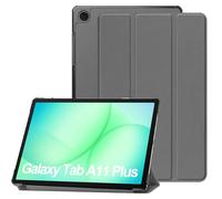 FDHYFGDY Cover per Samsung Galaxy Tab A11+/A11 Plus Custodia Protettiva, Nuova custodia protettiva antiurto ultrasottile in PU a tre ante con Funzione Auto Sleep/Wake - Grigio