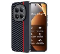 FDHYFGDY Cover per Xiaomi Redmi Note 15 Pro Plus/Redmi Note 15 Pro+ / Poco M8 Pro 5G, Custodia Protettiva Antigraffio Antiurto, Ultrasottile in Fibra di Carbonio Compatibile