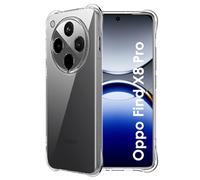 FDHYFGDY Custodia per Oppo Find X8 Pro 5G Cover, Custodia per Telefono in Silicone Antiurto Trasparente, Custodia Protettiva in TPU Trasparente