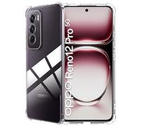 FDHYFGDY Custodia per Oppo Reno 12 Pro 5G, Cover in Silicone TPU Trasparente, Antiurto, Morbida e Sottile