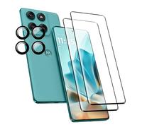 FDHYFGDY Pellicola Protettiva per Motorola Edge 60/60 Fusion/60 Pro, 2+4 Pezzi Vetro Temperato+Pellicola per lente Posteriore,Protezione Schermo Anti Graffio, Durezza 9H