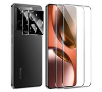 FDHYFGDY Pellicola Protettiva per Realme GT 7/Realme GT 7T Vetro Temperato,【2 +2】 protezione fotocamera e pellicola protettiva vetro, Protezione Schermo Anti Graffio, Durezza 9H Pellicola Schermo