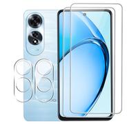 FDHYFGDY Pellicola Vetro Temperato per Oppo A60 4G - 2+2 Pezzi Con Protezione per Fotocamera, HD Vetro Protettivo Con Durezza 9H