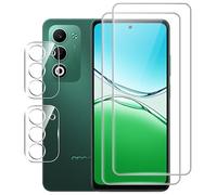 FDHYFGDY Vetro Temperato per OPPO A5/A5m 4G/5G,【2+2】 Protezione Fotocamera e Pellicola Protettiva Vetro, Protezione Schermo Anti Graffio, Durezza 9H, Pellicola Schermo per OPPO A5/A5m 4G/5G