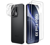 FDHYFGDY Vetro Temperato per Oppo Find X9 pellicola,【2+2】 Protezione Fotocamera e Pellicola Protettiva Vetro, Protezione Schermo Anti Graffio, Durezza 9H,Anti-bolla