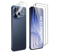 FDHYFGDY Vetro Temperato per Oppo Reno 15 5G,【2+2】 Protezione Fotocamera e Pellicola Protettiva Vetro, Protezione Schermo Anti Graffio, Durezza 9H, Pellicola Schermo per Oppo Reno 15 5G