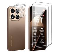 FDHYFGDY Vetro Temperato per Xiaomi 15T Pro 5G / Xiaomi 15T 5G,2x Protezione Fotocamera e 2x Pellicola Protettiva Vetro, Protezione Schermo Anti Graffio, Durezza 9H