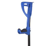 FDI - Stampelle per adulti Ergotech. Coppia Di Stampelle Regolabili In Altezza E Manico Pieghevole. Alluminio ultraleggero. Colore blu. Taglia unica