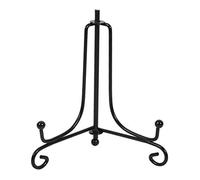 Fdit 1 pz 4 "- 12" Supporto per espositore in ferro Cavalletto per esposizione classico Supporto per cavalletto in ferro nero Supporto per ciotola Piatto per foto Cornice per libri(1 #)