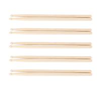 Fdit 10 Coppie Tamburo Mazzella da Tamburo 7a Kit di Accessorio per Bacchetta in Legno per Percussioni Morbide, Adatto a Giochi di Batteria, Materiale in Legno di Ahorn Adatto