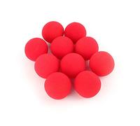 Fdit 10 Pezzi di Palla di Spugna Rossa, Mini Giocattoli Morbidi Divertenti Puntelli di Trucco Magico Illusione Accessori per Trucchi per la Commedia di Strada Classica