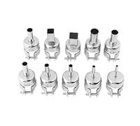 Fdit 10 Pezzi Stahl -düsen -kit per Strumenti di Riparazione della Stazione di Loggia D'aria Calda per Saldatura BGA