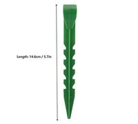 Fdit 10 Pz Picchetti da Giardino in Plastica Picchetti Ancore per Piante con Manico Robusto per Zanzariera Tenda in Tessuto Ombreggiante Campeggio Giardinaggio