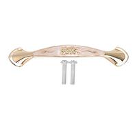 Fdit 10 Set Maniglie per Armadi Maniglie per Cassetti Universali Semplici Ed Eleganti in Lega di Zinco retrò con Modello Concavo 3D per Armadi da Ufficio, Casa, Distanza dei